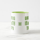 ガーデニングカスタムモノグラムマググ ツートーンマグカップ (中央)