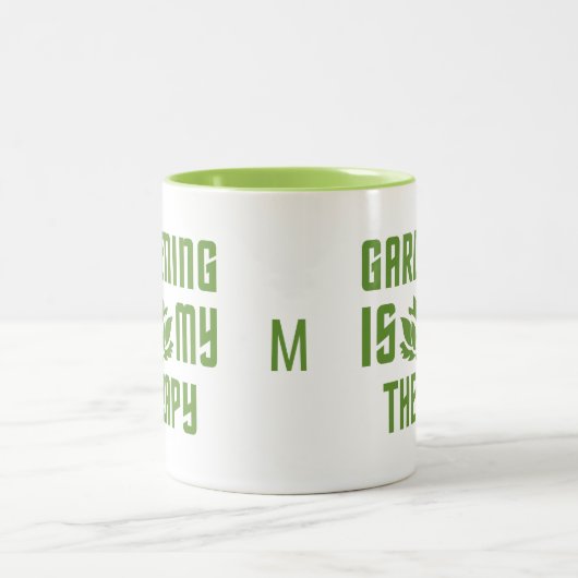 ガーデニングカスタムモノグラムマググ ツートーンマグカップ (中央)
