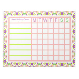 ガーデニングガーデン自分のプランナー計画を育てる ノートパッド