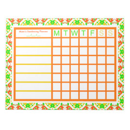 ガーデニングガーデン自分のプランナー計画を育てる ノートパッド