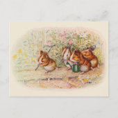 ガーデニングギニアピッグレシピカード ポストカード (正面)