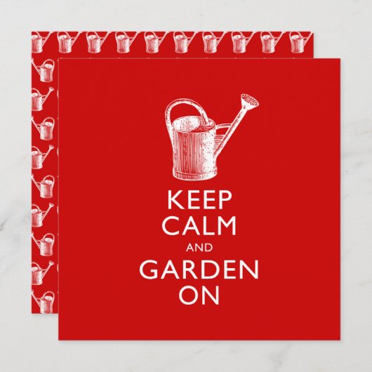 ガーデニングクラブイベント、ガーデニング誕生日 招待状 (正面/裏面)