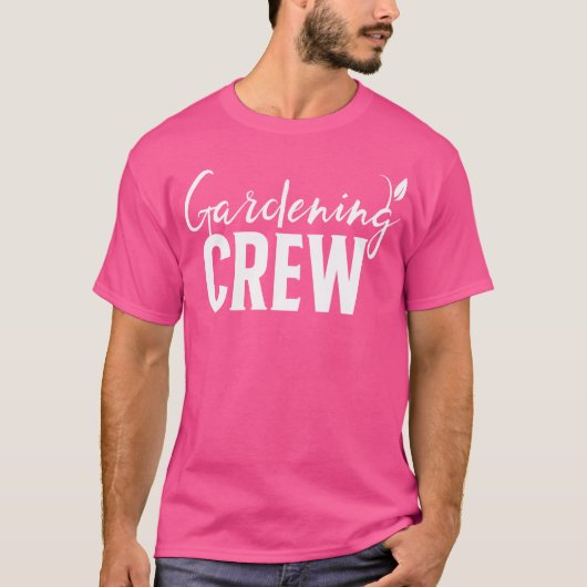 ガーデニングクルー 庭造り 造園 庭師 Tシャツ (正面)