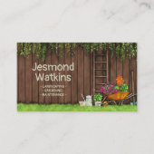 ガーデニングサービス水彩画 名刺 (正面)