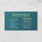 ガーデニングサービス – アカラフルイコン 名刺 (裏面)