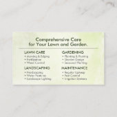 ガーデニングサービス – 手引き線イラストレーション 名刺 (裏面)