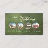 ガーデニングサービス – 手描きイラストレーション 名刺 (正面)