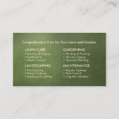 ガーデニングサービス – 手描きイラストレーション 名刺 (裏面)