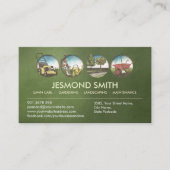 ガーデニングサービス – 手描きイラストレーション 名刺 (正面)