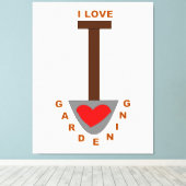 ガーデニングスペードのキャンバス印刷が大好き キャンバスプリント (インサイチュ (ウッドフロア))