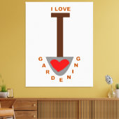 ガーデニングスペードのキャンバス印刷が大好き キャンバスプリント (インサイチュ (リビング))