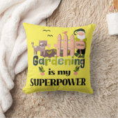 ガーデニングスーパーパワー、かわいいガーデナー クッション (ブランケット)