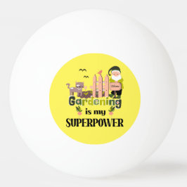 ガーデニングスーパーパワー、かわいいガーデナー 卓球ボール