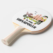 ガーデニングスーパーパワー、かわいいガーデナー 卓球ラケット (正面アングル)