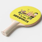 ガーデニングスーパーパワー、かわいいガーデナー 卓球ラケット (正面アングル)