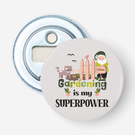 ガーデニングスーパーパワー、かわいいガーデナー 栓抜き (正面)