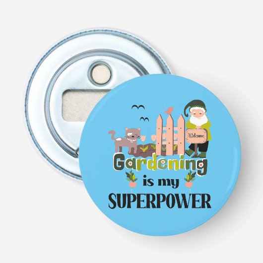 ガーデニングスーパーパワー、かわいいガーデナー 栓抜き (正面)