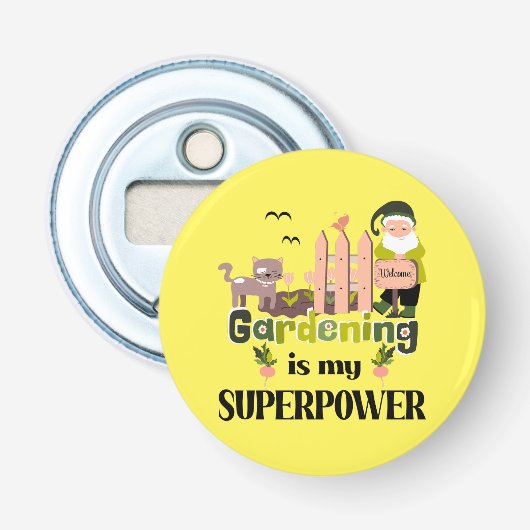 ガーデニングスーパーパワー、かわいいガーデナー 栓抜き (正面)