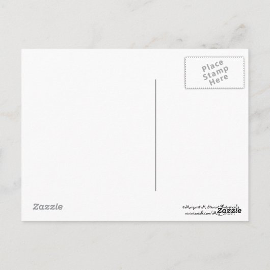 ガーデニングチップムンクと引用文はがき ポストカード (裏面)