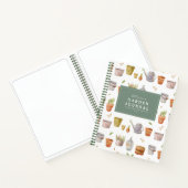 ガーデニングツールウォーターカラーガーデンジャーナルノート ノートブック (内部)