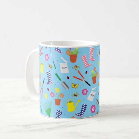 ガーデニングツールカートゥーンガーデナー コーヒーマグカップ (正面左)