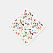 ガーデニングツールプラントガーデナー子供部屋パターン スタンダードカクテルナプキン (角)