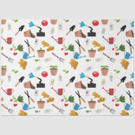 ガーデニングツールプラントガーデナー子供部屋パターン 薄葉紙