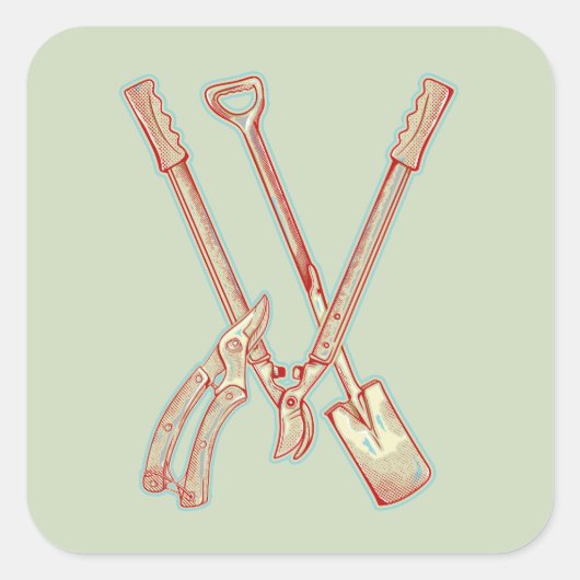 ガーデニングツールロッパー スクエアシール (正面)