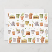 ガーデニングツール個人文房具ノートカード ノートカード (裏面)