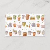 ガーデニングツール水彩名刺 名刺 (裏面)