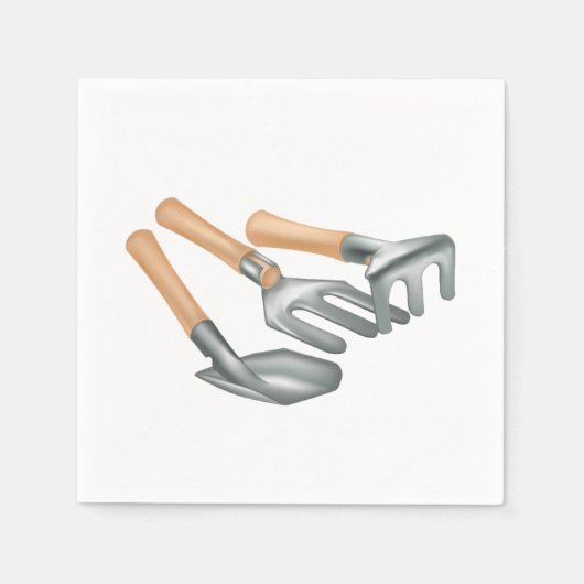 ガーデニングツール紙ナプキンス スタンダードカクテルナプキン (正面)