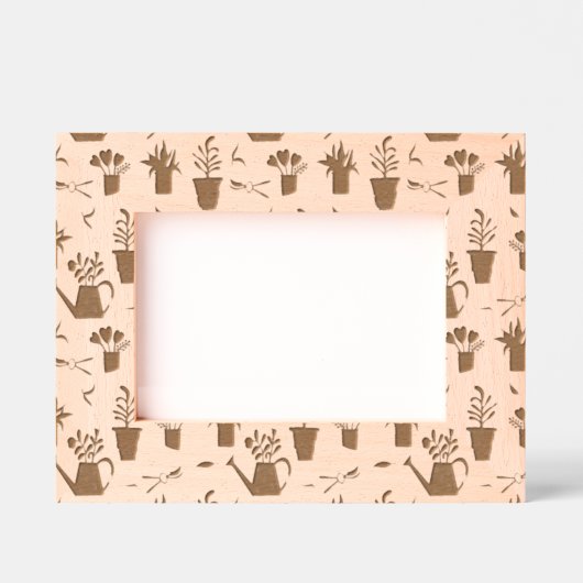 ガーデニングデザイン レーザー彫刻フレーム (正面)