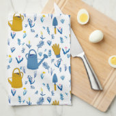 ガーデニングパターンタオル – 庭園愛好家用ギフト キッチンタオル (四つ折り)