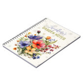 ガーデニングパーソナライズされたフローラ手帳 ノートブック (左側)