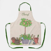 ガーデニングパーソナライズされた エプロン (正面)