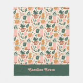 ガーデニングパーソナライズされた フリースブランケット (正面)