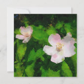 ガーデニングビジネスカードワイルドバラ 招待状 (正面)