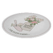 ガーデニングフローラモノグラム カッティングボード (角)