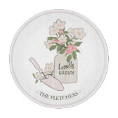 ガーデニングフローラモノグラム カッティングボード (正面)