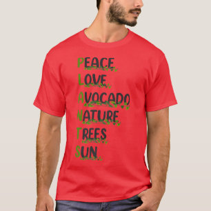ガーデニングプラントピースラブアボカド自然ツリーSu Tシャツ