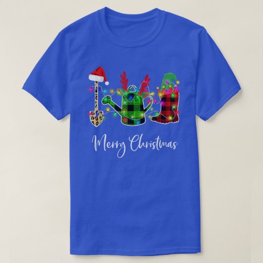 ガーデニングメリークリスマスシャツTシャツ Tシャツ (デザイン正面)