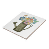 ガーデニングユニークグラフィックかわいいフローラ記念品 タイル (側面)