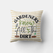 ガーデニングユーモアのあるデザイン クッション (裏面)