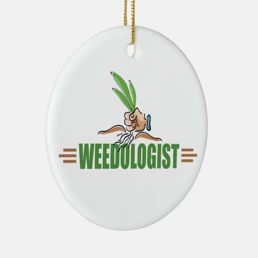 ガーデニングユーモアのある セラミックオーナメント (右)