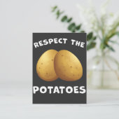 ガーデニングユーモアはジャガイモ園作家を尊敬する ポストカード (スタンド正面)