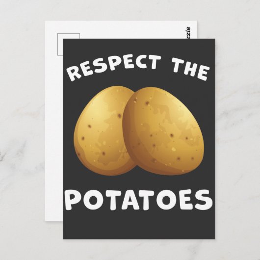 ガーデニングユーモアはジャガイモ園作家を尊敬する ポストカード (正面/裏面)
