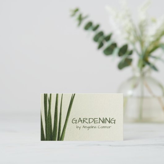 ガーデニングラ気にウンランドスケープデザイン建築家 名刺 (スタンド正面)