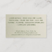 ガーデニングラ気にウンランドスケープデザイン建築家 名刺 (裏面)