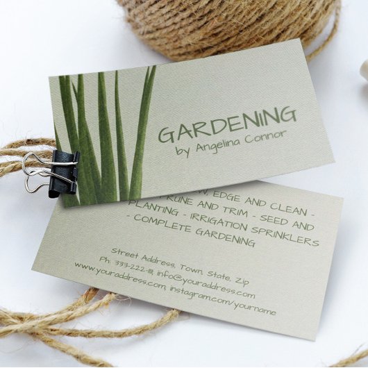 ガーデニングラ気にウンランドスケープデザイン建築家 名刺