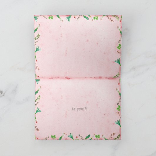 ガーデニングレタリングファームフィールド春 カード (内部)